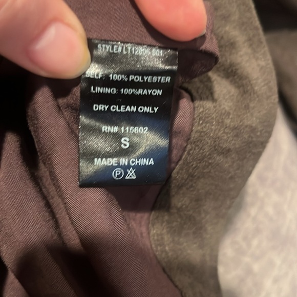 NWT Lulus Catch You on the Flip Side Charcoal Grey Suede Moto Jacket size Small - Picture 10 of 11